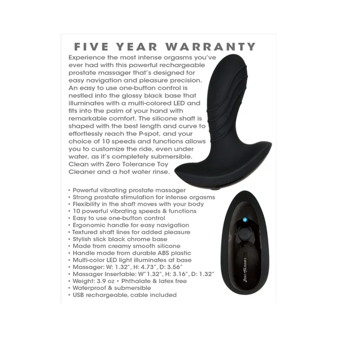 The Gentleman Vibrating Silicone Prostate Massager