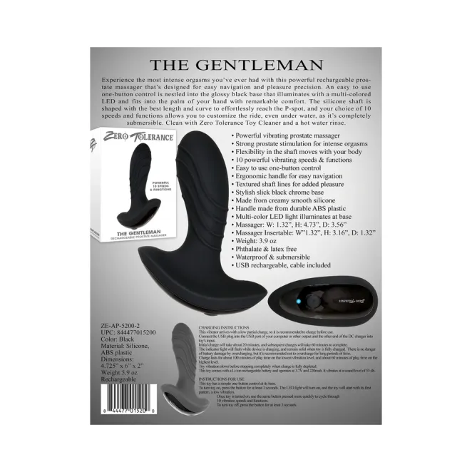 The Gentleman Vibrating Silicone Prostate Massager