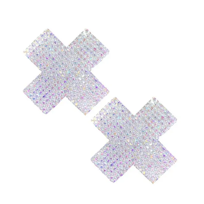 Neva Nude Pasty X Factor Crystal Silver (73873) | SlipDix.com