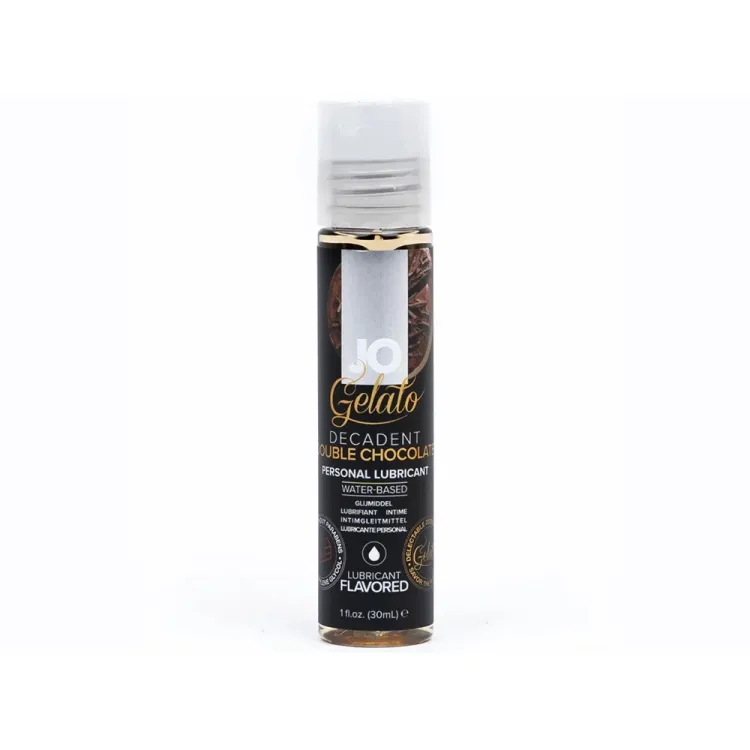 JO Gelato Decadent Double Chocolate Flavored Water-Based Lubricant 1 oz. JO Gelato Decadent Double Chocolate Flavored Water-Based Lubricant 1 oz.