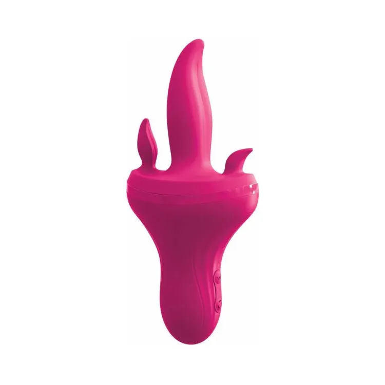 3Some Holey Trinity Triple Tongue Vibrator Red 3Some Holey Trinity Triple Tongue Vibrator Red