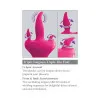 3Some Holey Trinity Triple Tongue Vibrator Red 3Some Holey Trinity Triple Tongue Vibrator Red