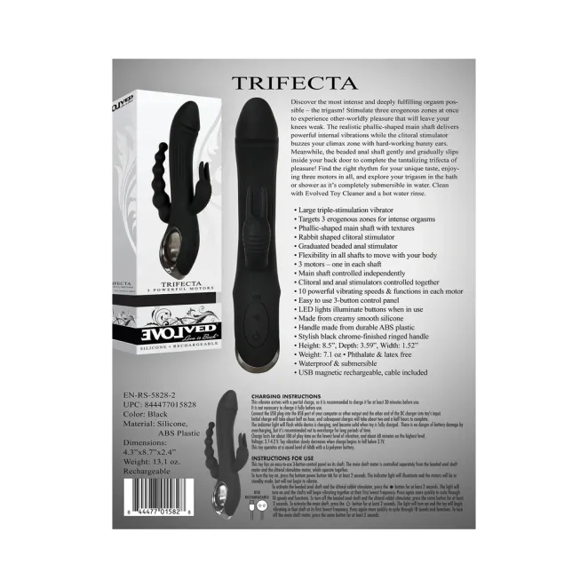 Triple Stimulation Dual Entry Rabbit Vibrator