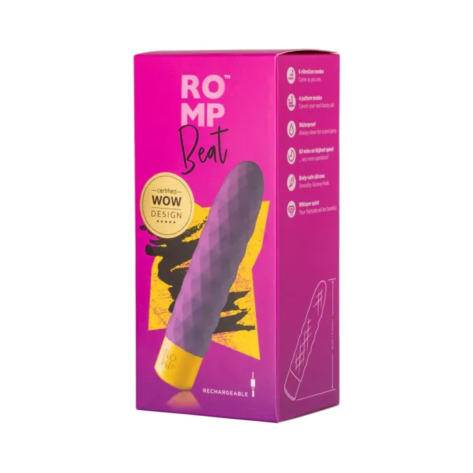 ROMP Beat Rechargeable Textured Mini Vibrator