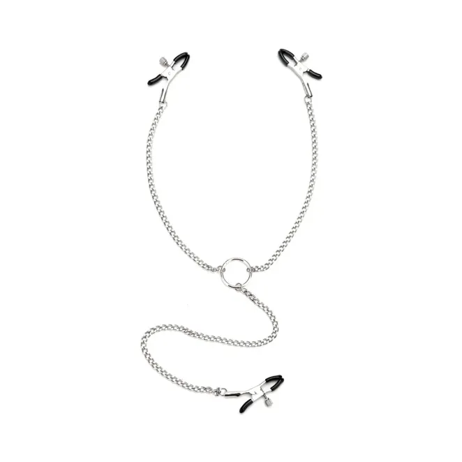 Lux Fetish Adjustable Nipple Clips & Clit Clamp (75699) | SlipDix.com