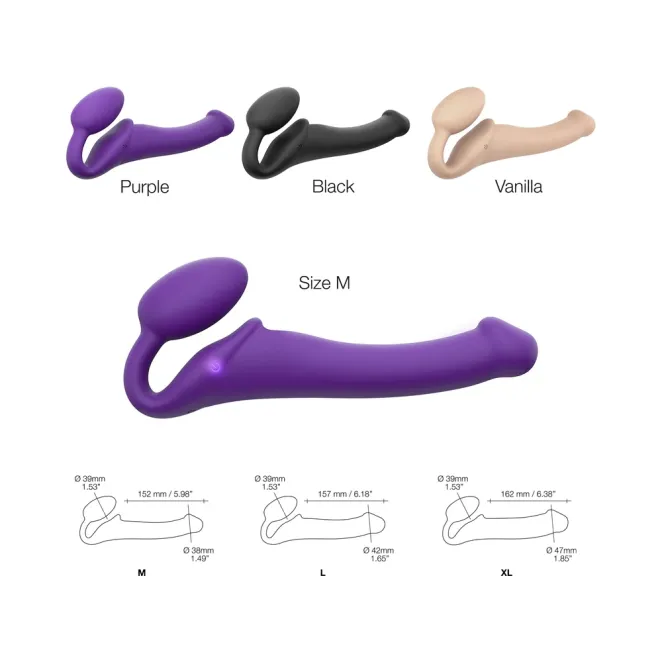 6 Inch Strap-on-me Slim Silicone Strapless Strap-On Dildo