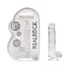 6 in. Crystal Clear Realistic Dildo with Balls