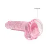 7 in. Crystal Clear Realistic Dildo with Balls Pink 7 in. Crystal Clear Realistic Dildo with Balls Pink