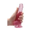 7 in. Crystal Clear Realistic Dildo with Balls Pink 7 in. Crystal Clear Realistic Dildo with Balls Pink