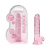 7 in. Crystal Clear Realistic Dildo with Balls Pink 7 in. Crystal Clear Realistic Dildo with Balls Pink