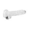 7 in. Crystal Clear Realistic Dildo with Balls Clear