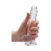 7 in. Crystal Clear Realistic Dildo with Balls Clear