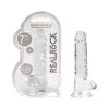 7 in. Crystal Clear Realistic Dildo with Balls Clear
