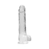 10 Inch RealRock Realistic Large Suction Cup Dildo Clear