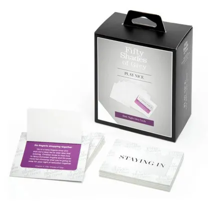 Fifty Shades of Grey Play Nice Date Night Idea Cards