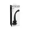 Icicles No. 87 Curved Glass Dildo in Black Icicles No. 87 Curved Glass Dildo in Black