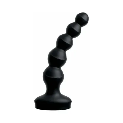 3Some Wall Banger Vibrating Anal Beads with Remote Black