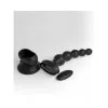 3Some Wall Banger Vibrating Anal Beads with Remote Black