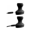 3Some Wall Banger Vibrating Anal Beads with Remote Black