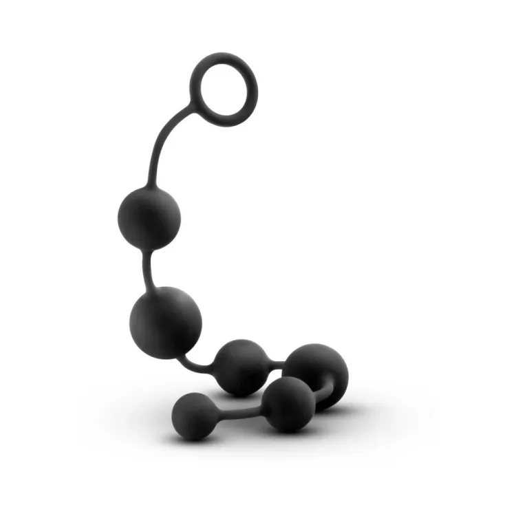 Silicone Large Anal Beads Black Silicone Large Anal Beads Black