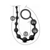 Silicone 10 Anal Beads Black Silicone 10 Anal Beads Black