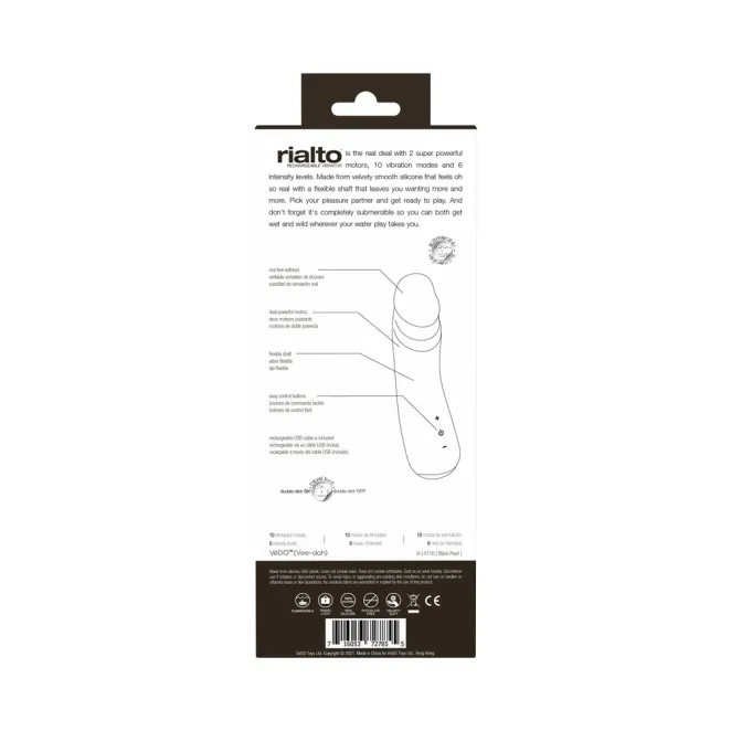 VeDO Rialto Rechargeable Vibe Black Pearl