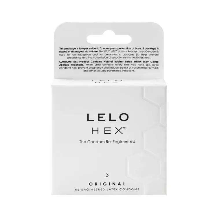 LELO HEX Original Lubricated Latex Condoms 3-Pack LELO HEX Original Lubricated Latex Condoms 3-Pack