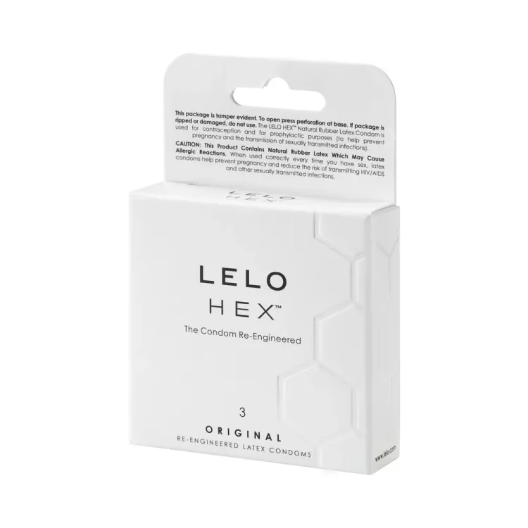 LELO HEX Original Lubricated Latex Condoms 3-Pack LELO HEX Original Lubricated Latex Condoms 3-Pack