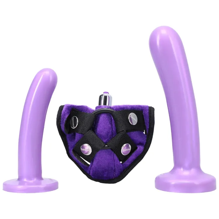 Bend Over Beginner Strap-On Harness Kit Lilac Bend Over Beginner Strap-On Harness Kit Lilac