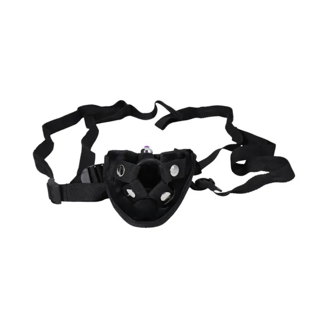 Tantus Sport 5.5 Inch Vibrating Silicone Dildo & Strap-On Harness Kit Onyx