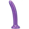 7 Inch Leisure Silicone Vibrating Dildo with Bullet Amethyst