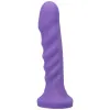 6.5 Inch Silicone Vibrating Dildo – Amethyst