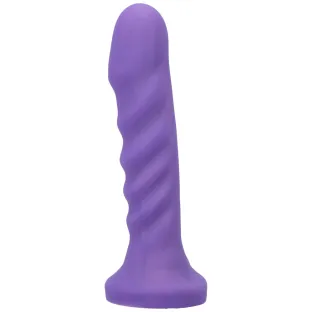 6.5 Inch Silicone Vibrating Dildo – Amethyst