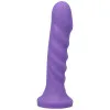 6.5 Inch Silicone Vibrating Dildo – Amethyst