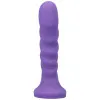 6.5 Inch Silicone Vibrating Dildo – Amethyst