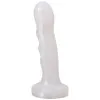 6.25 Inch Silicone Vibrating Silicone Dildo with Bullet Pearl