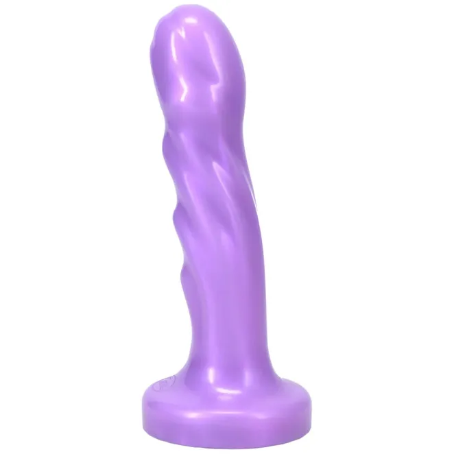 6 Inch Goddess Silicone Vibrating Dildo with Bullet Lavender