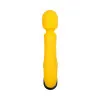 Yellow Silicone Wand Vibrator with Turbo Boost