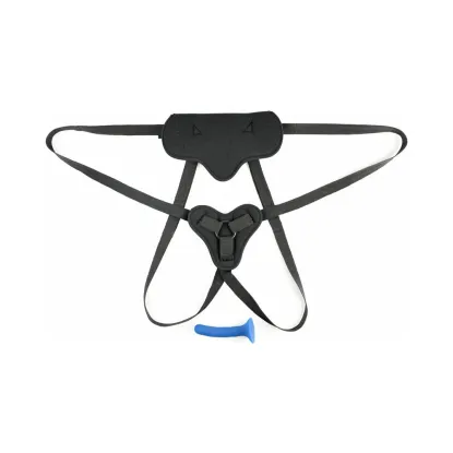 Sportsheets New Comer Strap-On Kit with 5.25 Inch Silicone Dildo – Blue