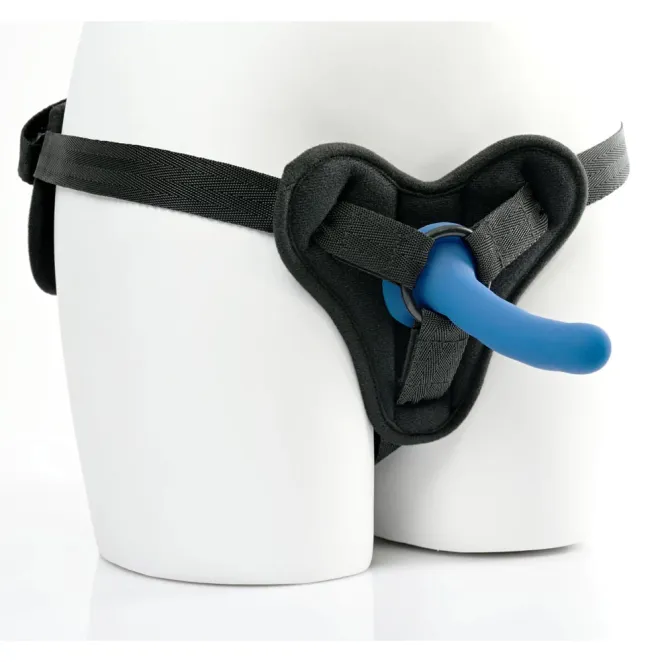 Sportsheets New Comer Strap-On Kit with 5.25 Inch Silicone Dildo – Blue