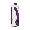 VIVE SATU Triple Motor Vibrating Silicone Strapless Strap-On Purple