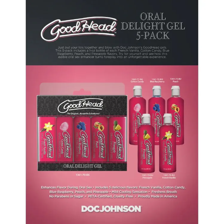 GoodHead Oral Delight Gel Peach 1 oz. GoodHead Oral Delight Gel Peach 1 oz.