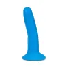 6 Inch Neo Elite Luxe Realistic Silicone Dildo Blue