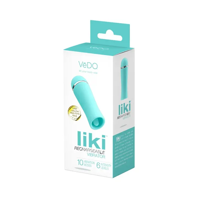 VeDO Liki Silicone Flicking Clitoral Vibrator Turquoise