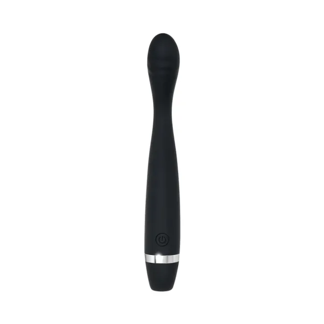 Silicone Slimline G-Spot Vibrator Skinny G Black