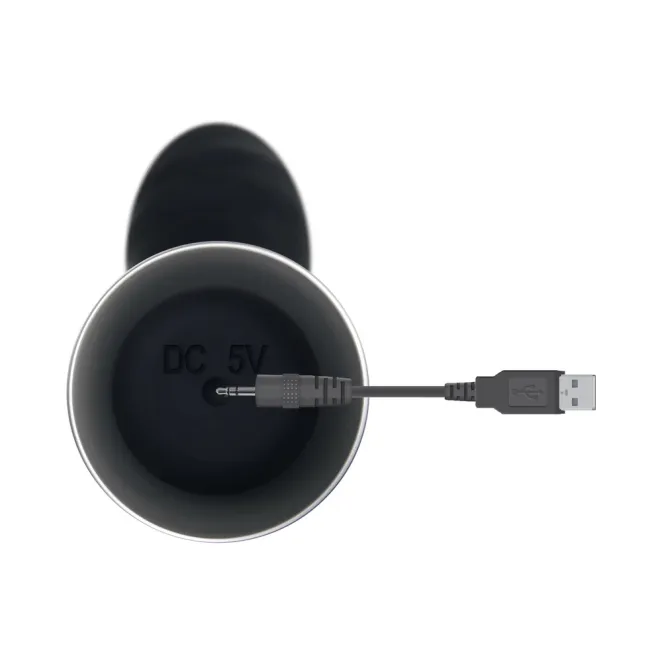 Silicone Slimline G-Spot Vibrator Skinny G Black