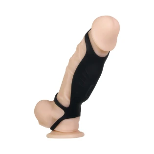 Rocketeer Triple-Ring Vibrating Silicone Penis Sheath