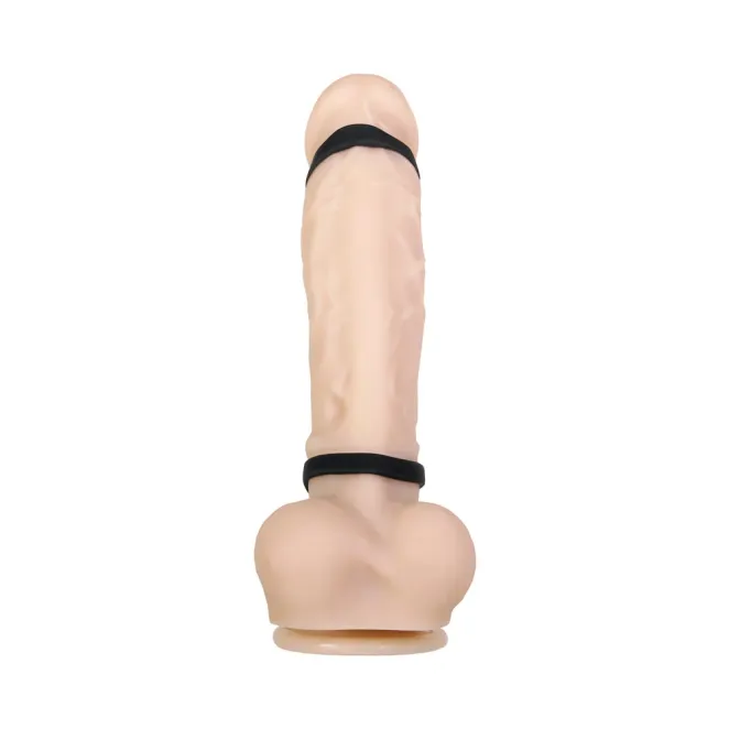 Rocketeer Triple-Ring Vibrating Silicone Penis Sheath