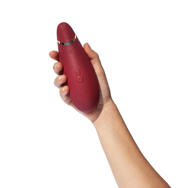Womanizer Premium 2 Pleasure Air Clitoral Stimulator Bordeaux