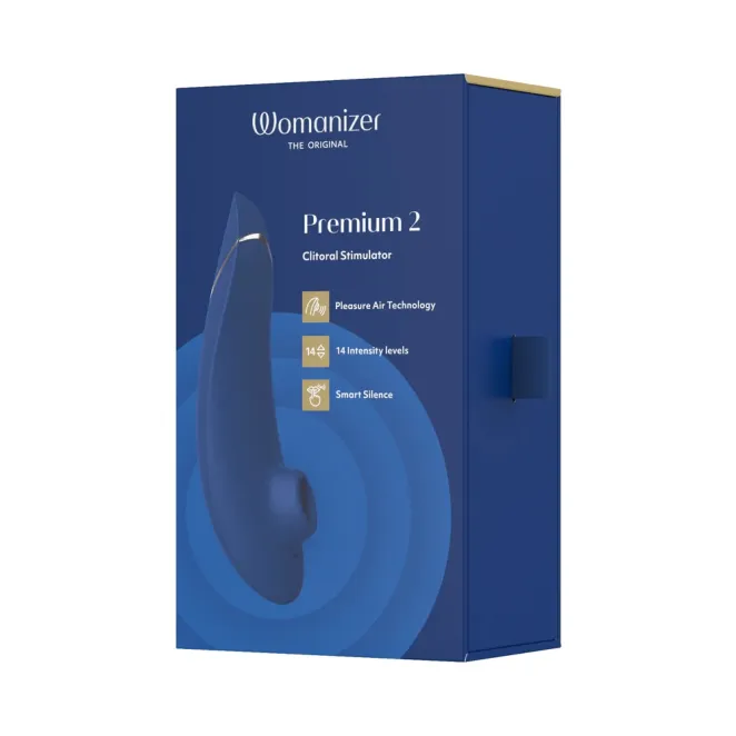 Womanizer Premium 2 Clitoral Suction Stimulator Blueberry